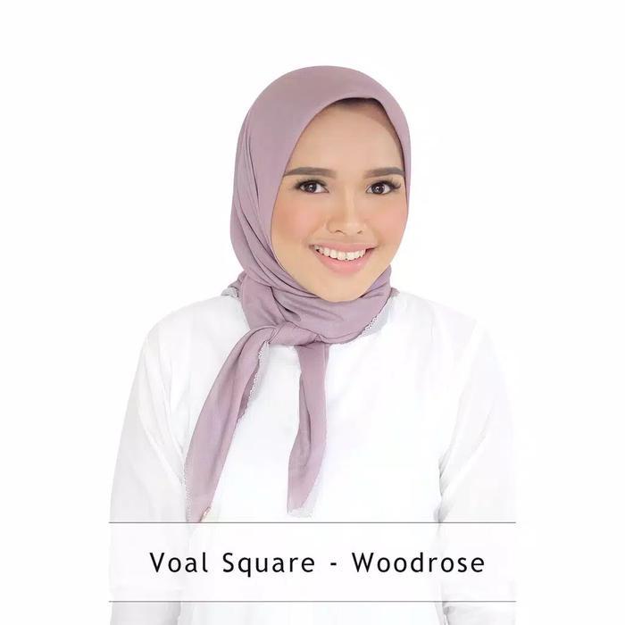 BUTTONSCARVES BASIC VOAL SQUARE - WOODROSE