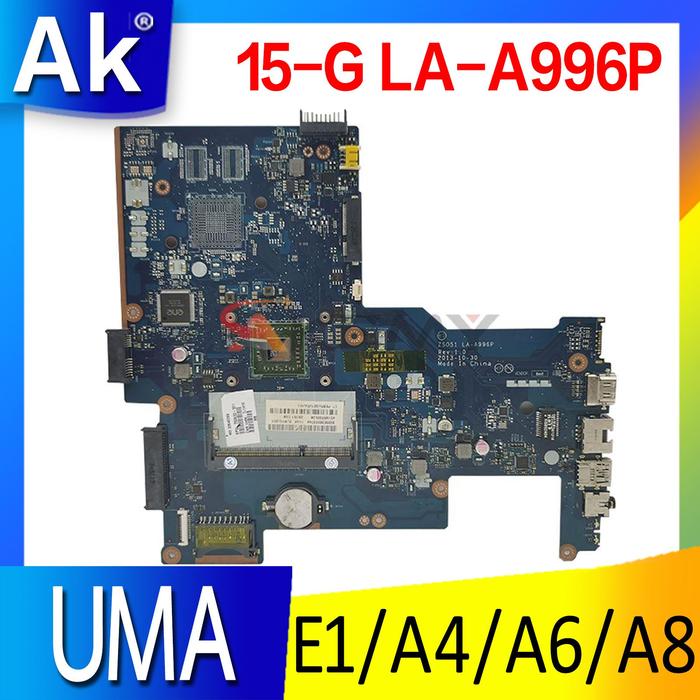 255 G3 LA-A996P Motherboard Mainboard dengan E1 A4 A6 A8 AMD CPU UMA