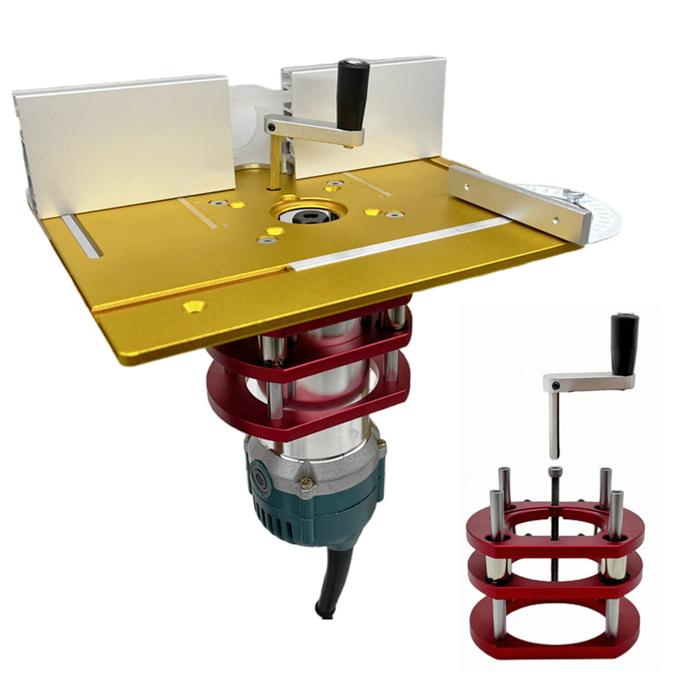 Terlaris, Wood Router Plunge Base Router Lift W/ Aluminum Router
