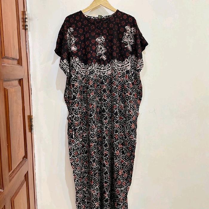 [IJMA'] Longdress Lowo Sogan by Batik Ijma'| Longdress batik cap pekalongan I Daster Rayon | Daster 