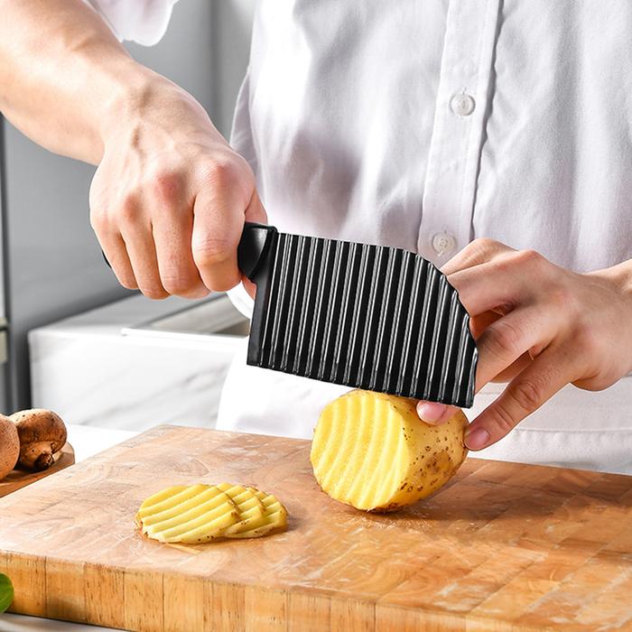 Potato Wave Cutter Chips French Fry Maker Peeler Cut Dough Fruit