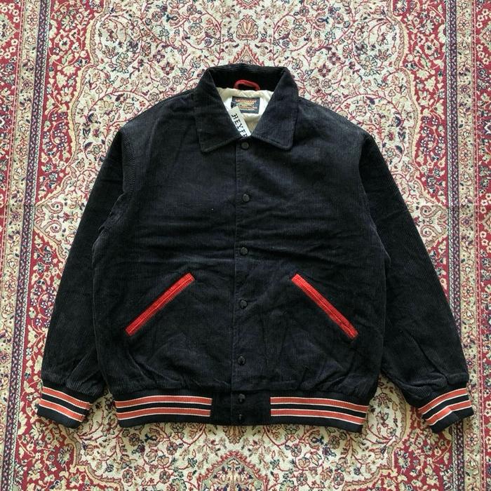 Jaket Skookum x journal standard corduroy stadium jacket Vintage corduroy vintage varsity jacket i4