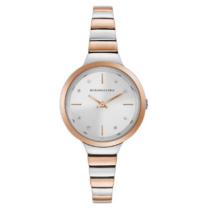 BCBGMAXAZRIA Women's Japanese-Quartz Stainless Steel Case Stainless-Steel Strap Casual Watch BG50675