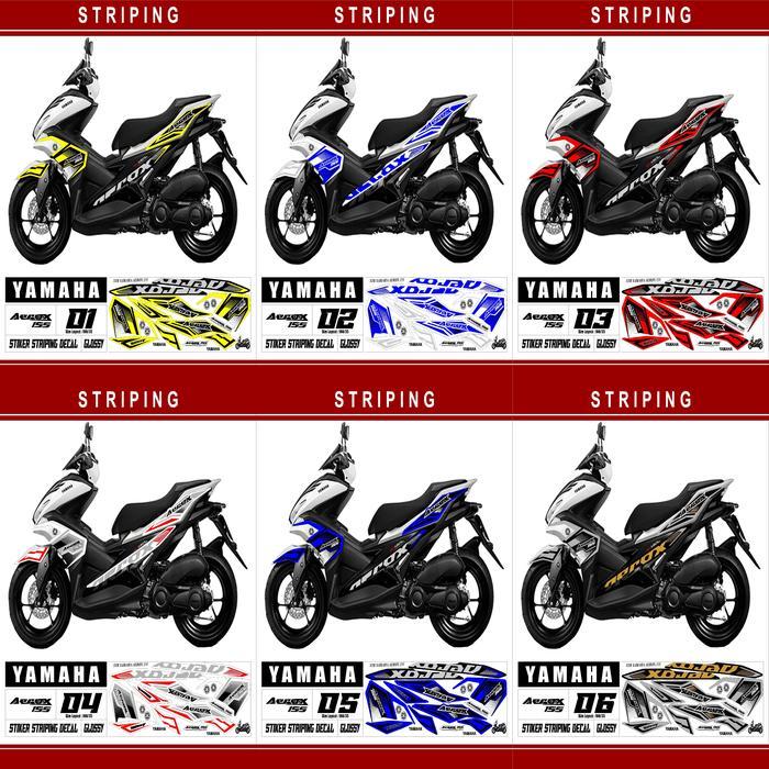 Stiker striping Decal Yamaha Aerox 155 Variasi