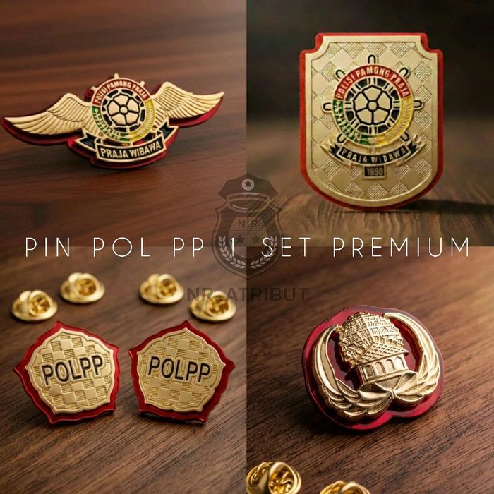 Atribut satpol PP lengkap/wing pol pp/monogram pol pp/Kewenangan pol pp/pin korpri