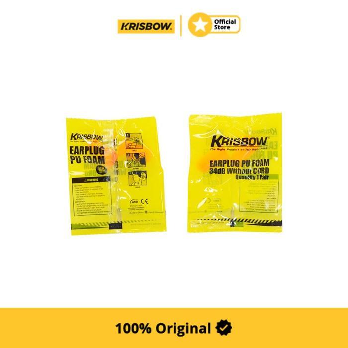 Flash Sale / Krisbow Set 200 Pasang Earplug Busa Polyurethane