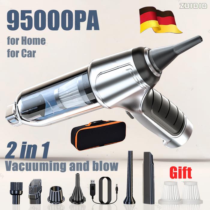 95000PA Car Vacuum Cleaner Wireless Handheld Car Vacuum Vacuuming