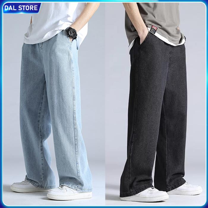Celana jeans pria baggy pants panjang Standar jeans korea style celana oversize jeans kulot jeans ba