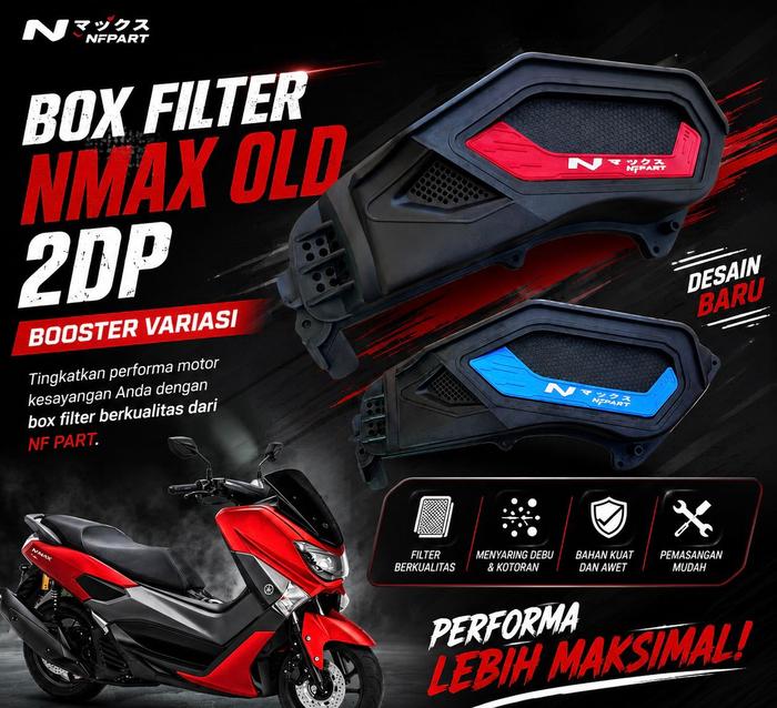 BOX FILTER NF PART 2DP MOTOR NMAX OLD 2015-2019 TUTUP FILTER NF MODEL PAD VARIASI WARNA Motorcycle