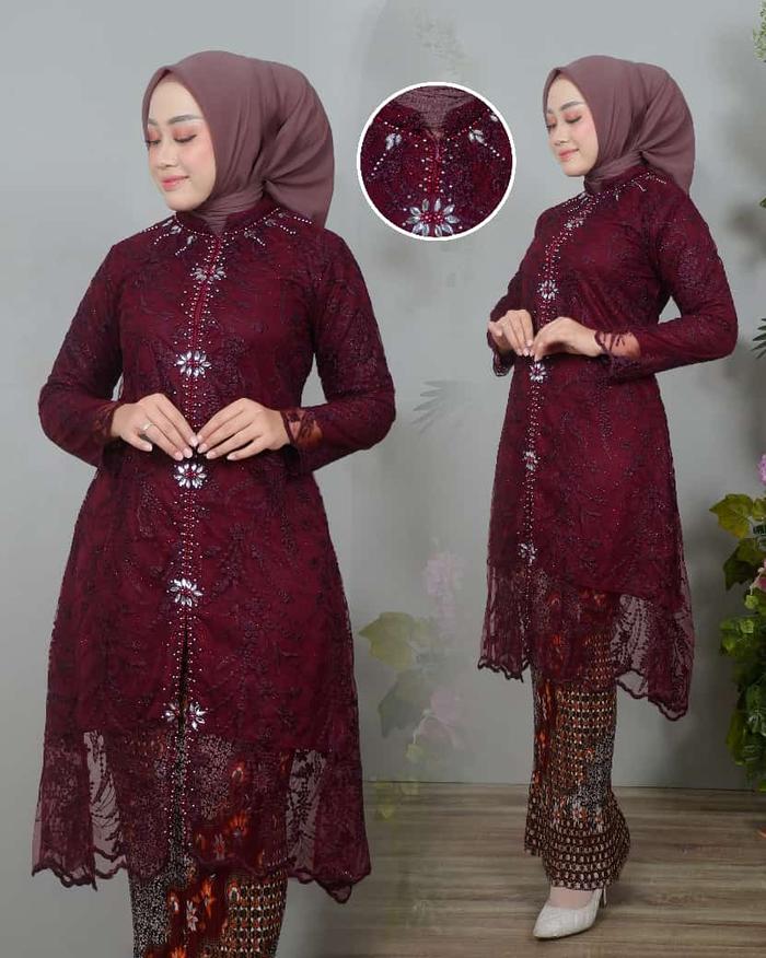 COD Couple Tunik Busui Tille Bordir Pinggir By Kheisa Shop