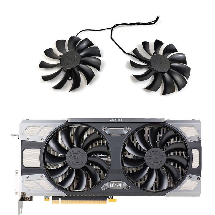 EVGA 2PCS 95MM 4PIN PLD10015B12H cooling fan heat sink GTX1080 TI GTX1070 TI GPU fan for EVGA GTX108