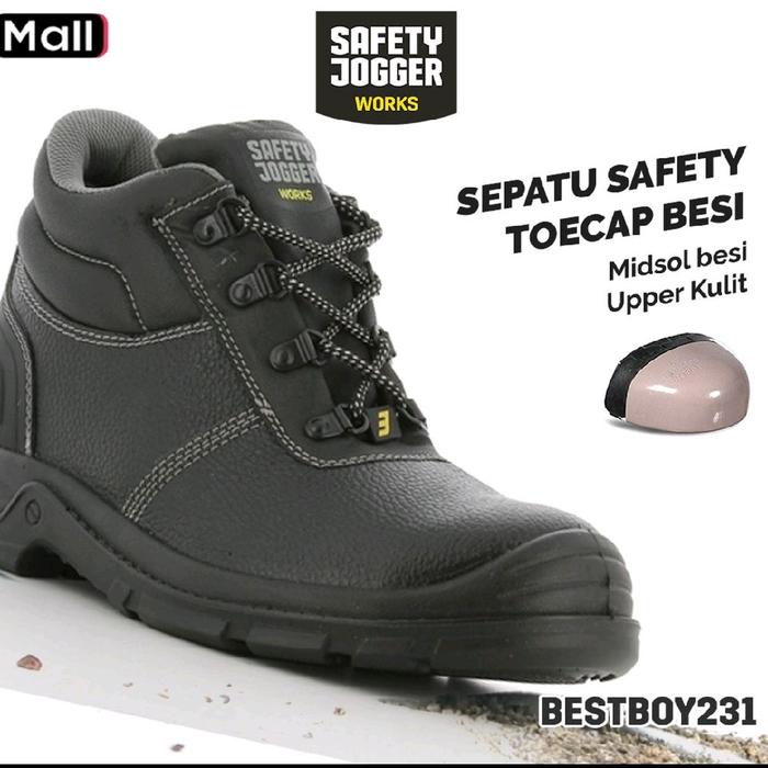 Safety Joger Work Bestboy 321 S3 Sepatu Safety Jogger Dengan Baja anti slip Anti-paku Dan Anti-stati