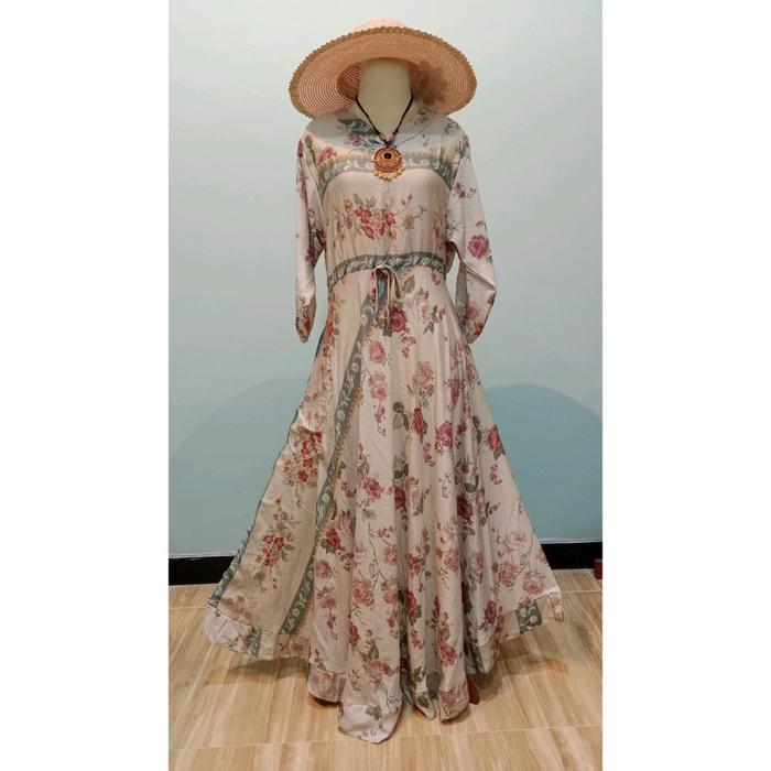 Daster Lengan Panjang atau Gamis Jodha Ethnic Authentic Homedress-Kain Halus Lembut Dingin