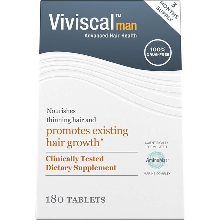 Original Viviscal Men Hair Growth Collagen Aminomar Complex Penumbuh Rambut