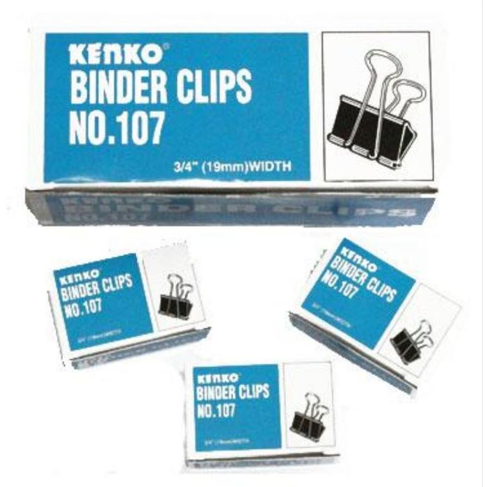 [ GROSS ] Binder Klip Penjepit Kertas - Kenko No. 107 MURAH!