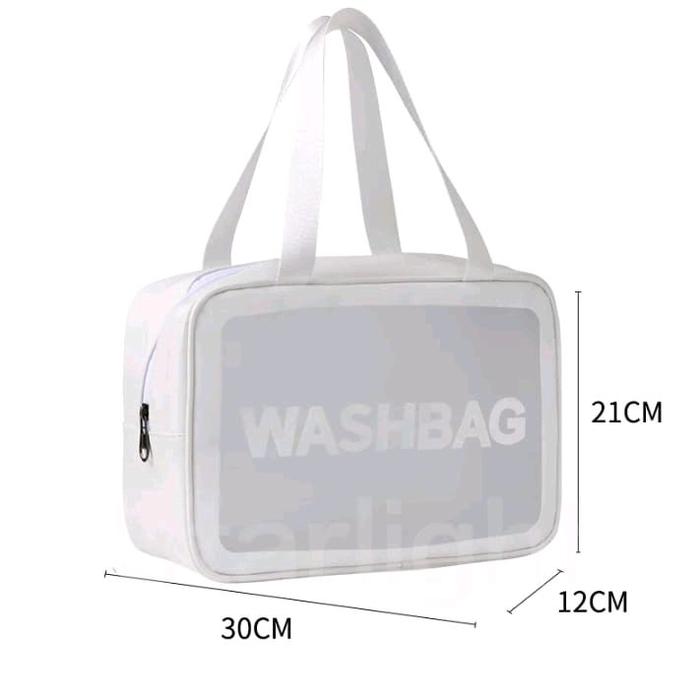 Starlight Tas Travel Makeup  Anti Air Pouch Transparan  Organizer Kosmetik Traveling  Bag Alat Mandi