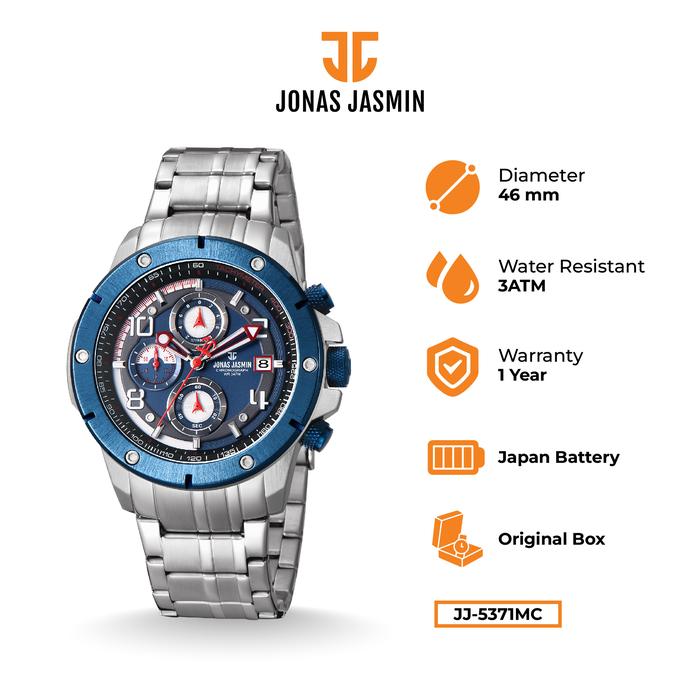 Jonas Jasmin - Jam Tangan Analog Pria JJ-5371MC Watch Include Box Fullset