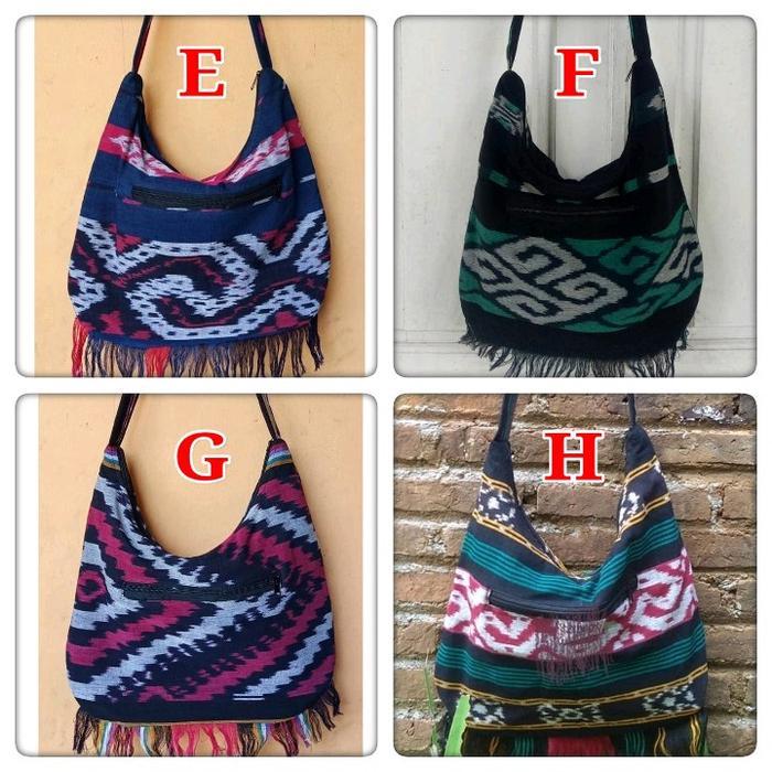 Tas Tenun Lombok Selempang Besar Tas Kain Tenun Etnik Jepara Pria Wanita Tas Outdoor Pendaki Travell