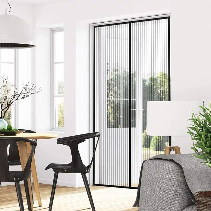 Tirai Pintu Anti Nyamuk Kelambu Magnetic Door - CNY-121 Hitam