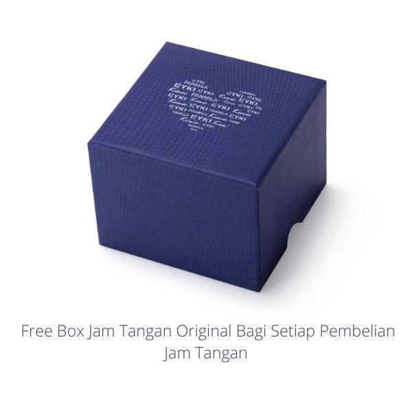 Eyki Jam Tangan Wanita Klasik E2099M-CZ1HHH Stainless Steel Hitam