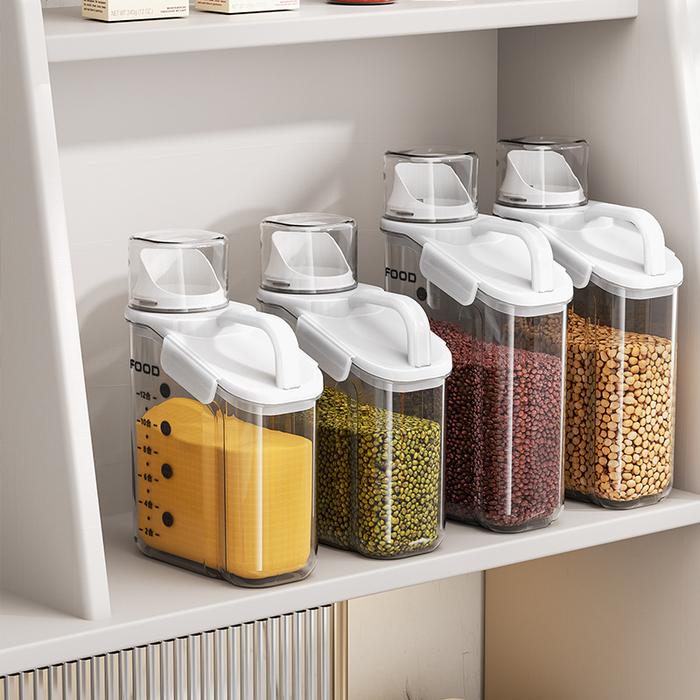 2.8L Food Storage Box with Measuring Cup Laundry Powder Detergent