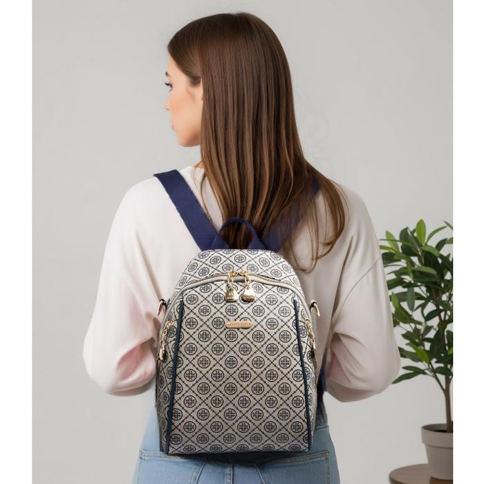 AOLONG Delancy #5025 #RS.176 - Tas Ransel Wanita - Bahan Kulit PU Leather Premium Muat Banyak Barang