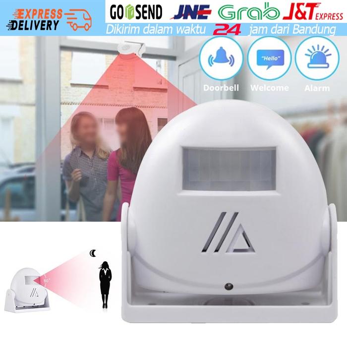 Motion Sensor Bell Selamat Datang Welcome Bel Rumah Toko dan Alarm Sensor Gerak