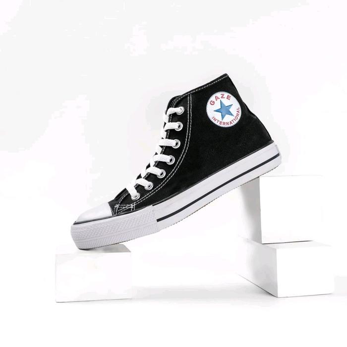 Sepatu Sekolah Hitam Gaze Internasional High Cut by Kodachi Original Casual