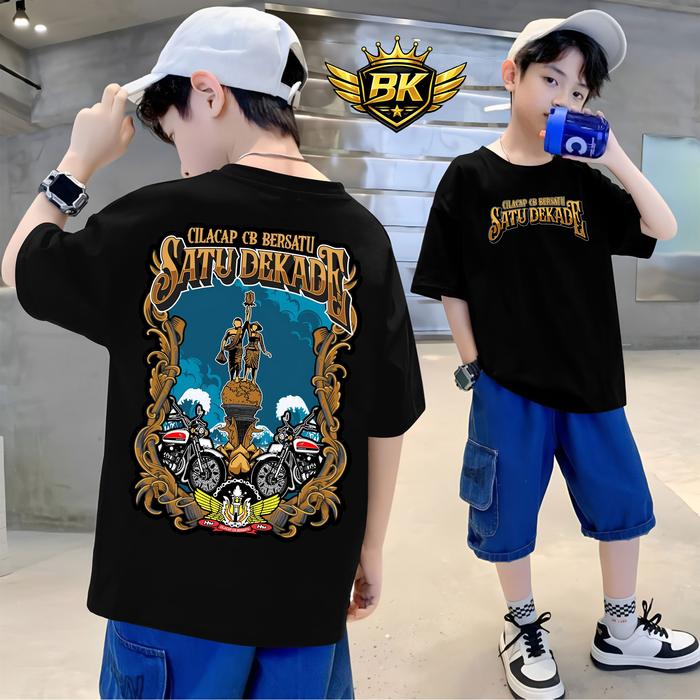 kaos anak Satu Dekade CILACAP CB BERSATU SATU DEKADE CILACAP CB BERSATU