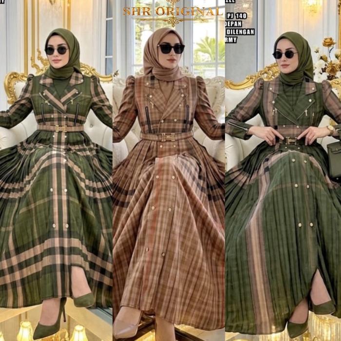 SHR!! NEW!! MAXI DRES BLEZER KOTAK BB ORI SHR 100%