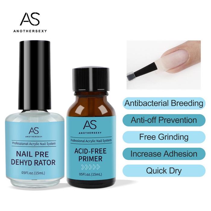 AS NAIL PRIMER DEHYDRATOR AS GEL POLISH 1 SET PH BOND NAIL ART