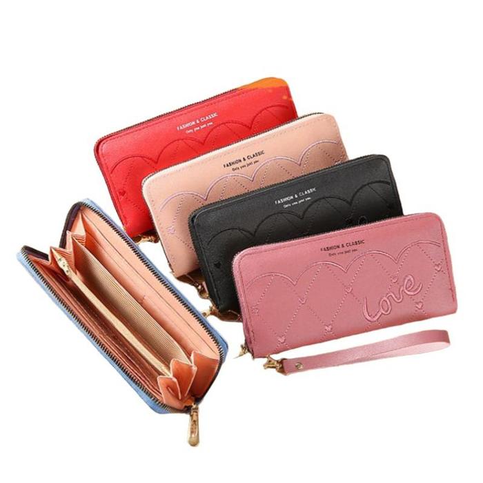 EV D 848 Dompet Panjang Wanita/ Murah Motif Love Import Fashion Korea Real Pict