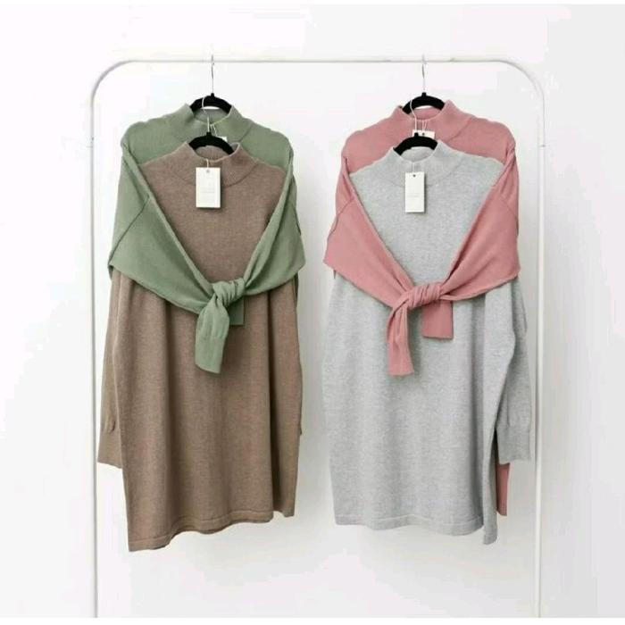Hineck Knit Loilok, Cardigan Rajut, Sweater Murah