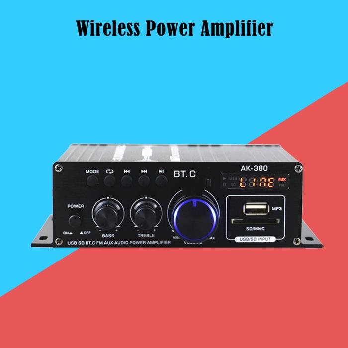 AK380 Bluetooth-compatible Power Amplifier Amplifier HIFI Bass