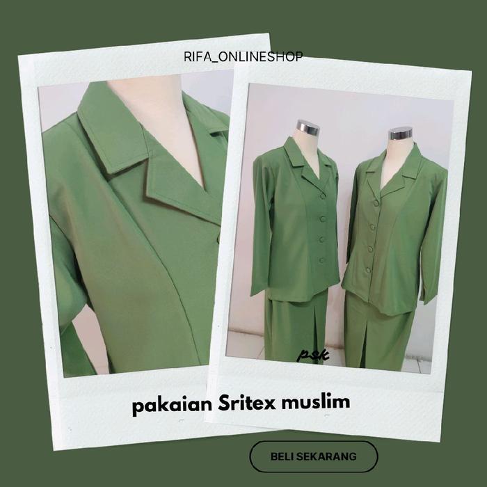 Baju PSH/PSL (PSK) muslim Persit SRITEX jahitan RAPI,mupus,