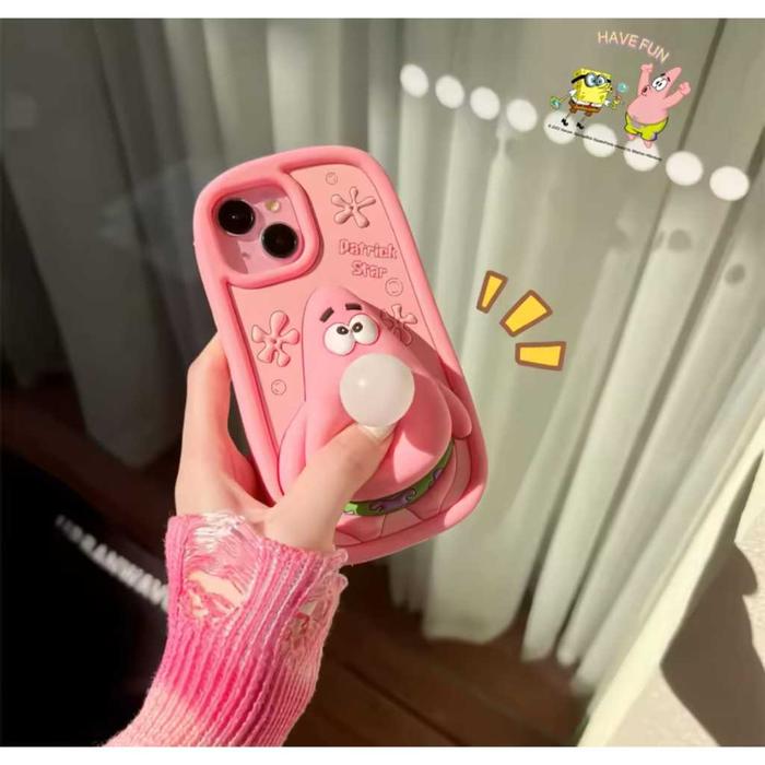 Casing gelembung tiup series Patrick Lucu ready stok ip 13 ip14 ip 15 ip 13pro ip 14pro ip 13promaxx