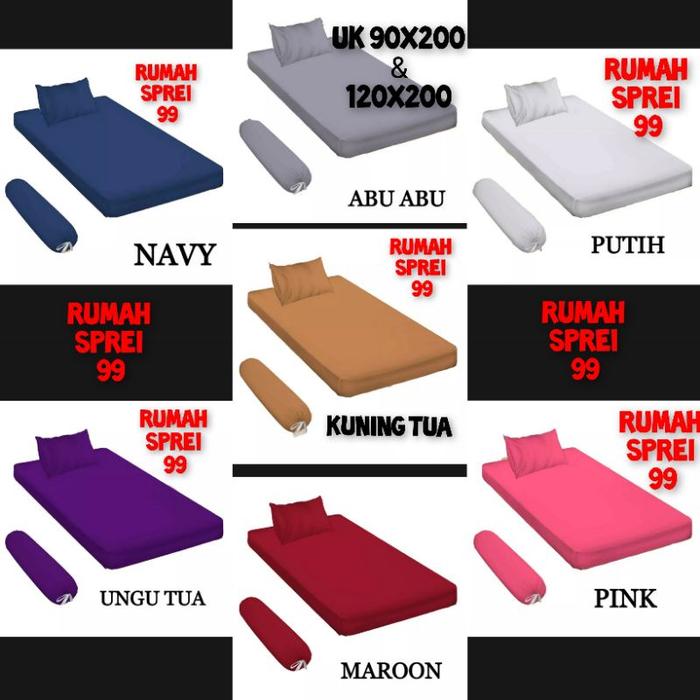 sprei polos no4 90x200 @|120x200 sprei murah udh satu set