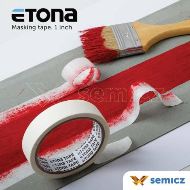 Harga Pabrik! Etona Masking Tape/Lakban Kertas/ Isolasi Kertas 20 Yard