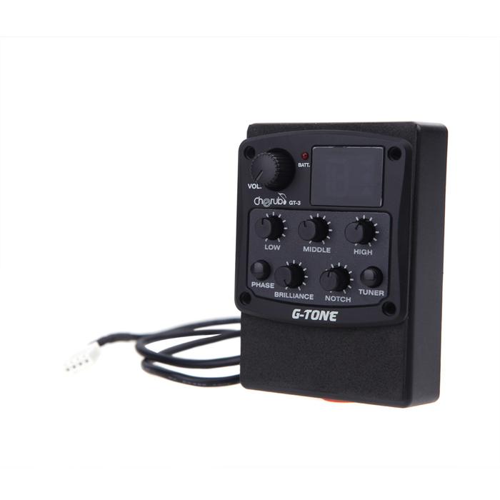 Cherub G-Tone 3-Band EQ Equalizer Acoustic Guitar Preamp Piezo Pickup