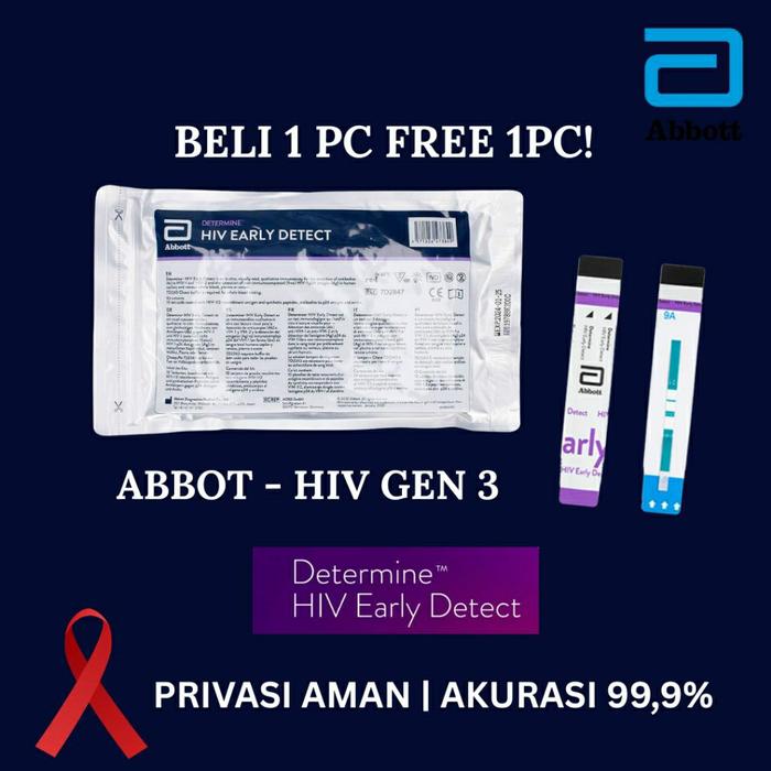 Abbott HIV Test Mandiri Generasi 4 Kemasan 1pcs ( PRIVACY TERJAMIN ) Expired 2026.08.21