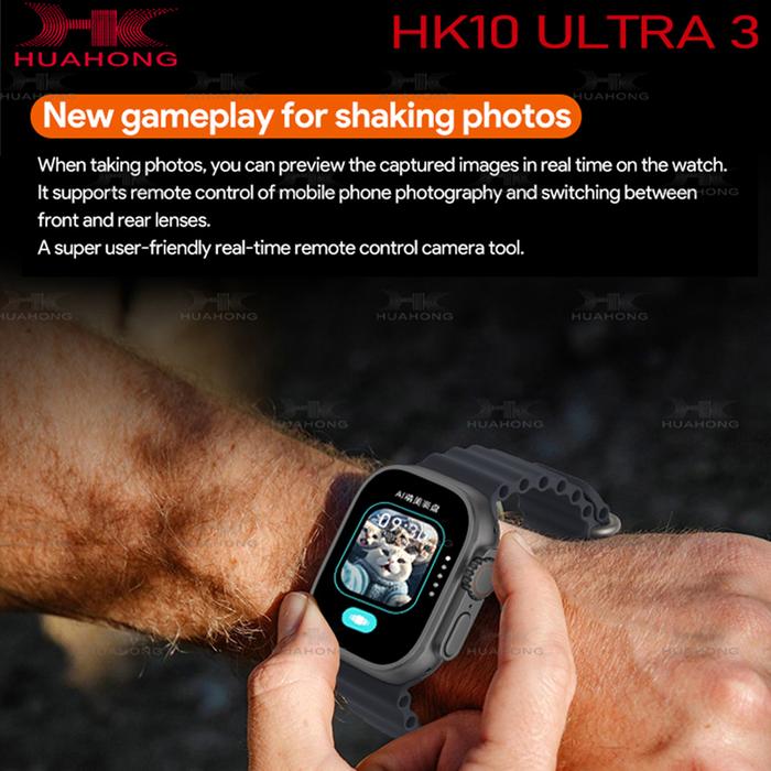 2025 New HK10 Ultra 3 Smart Watch High-End 32G Memory Smartwatch Men GPS Map Video Call NFC ChatGPT 