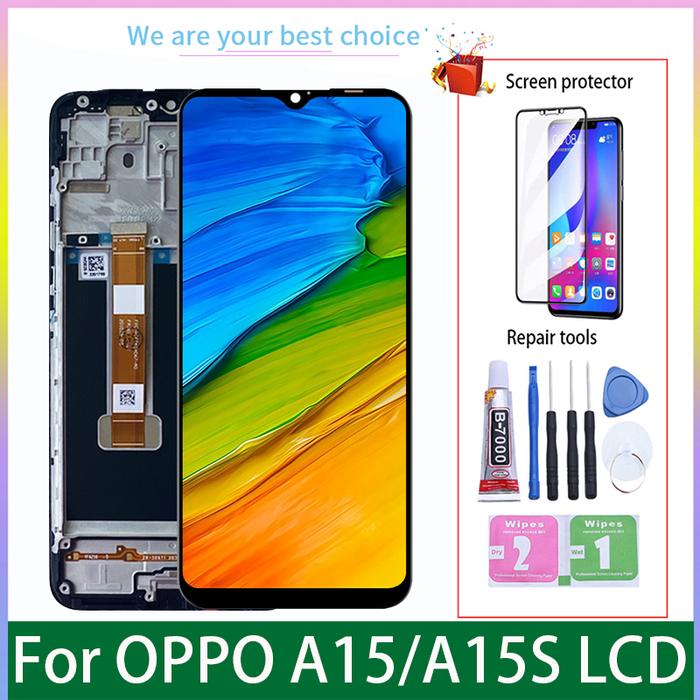 6.52" For OPPO A15 A15S Original Display LCD With Frame Touch Screen