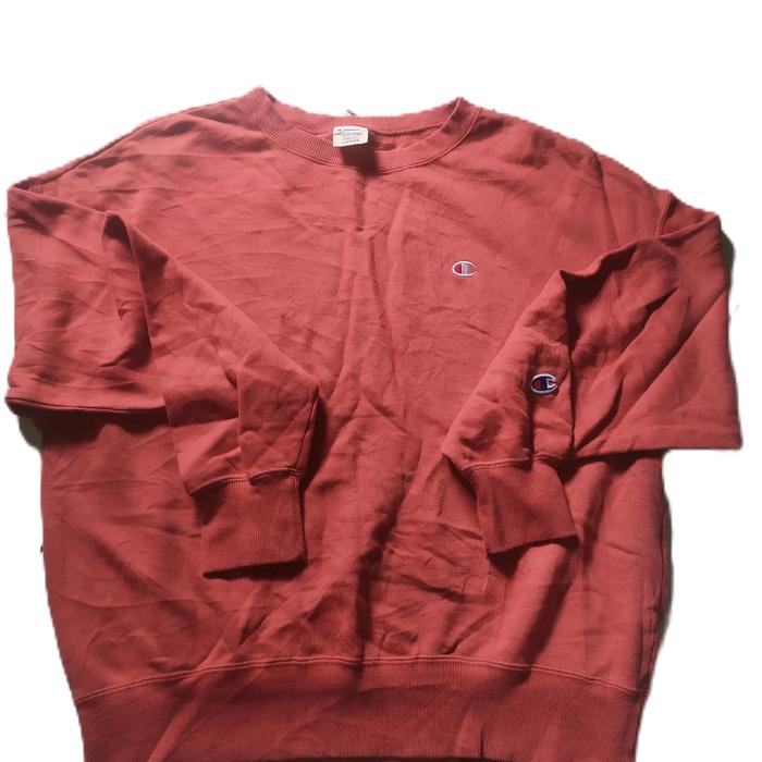Champion Reverse Weave merah muda.
