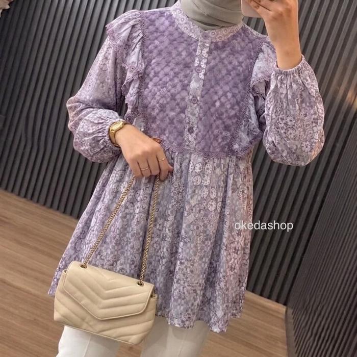 OkedaShop X Dienda - RANA BLOUSE - Blouse Mewah Elegan 2026