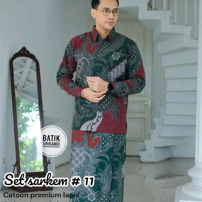 SET SARKEM DAN SET SARKO  KATUN PREMIUM LAPIS FURING BATIK ORI SOLO