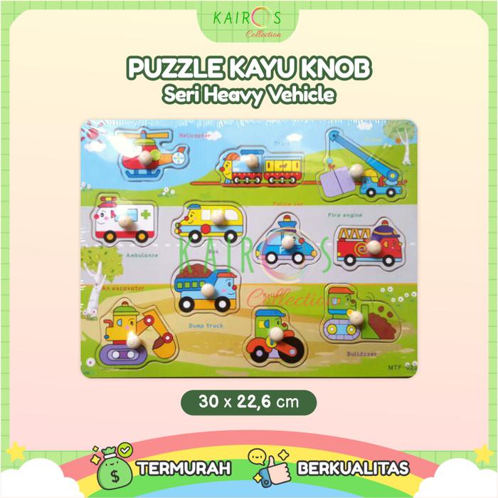 Puzzle Kayu Knob Heavy Vehicle