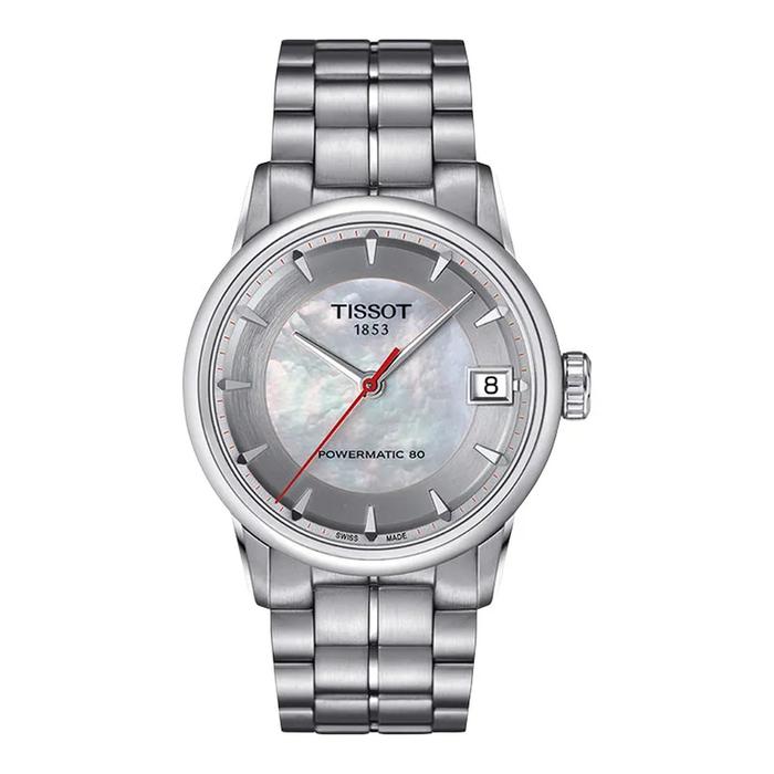 Tissot Women's Watch 80 Automatic T086.207.11.111.01 Asian Games 2014 MOP Dial Stainless Steel Strap