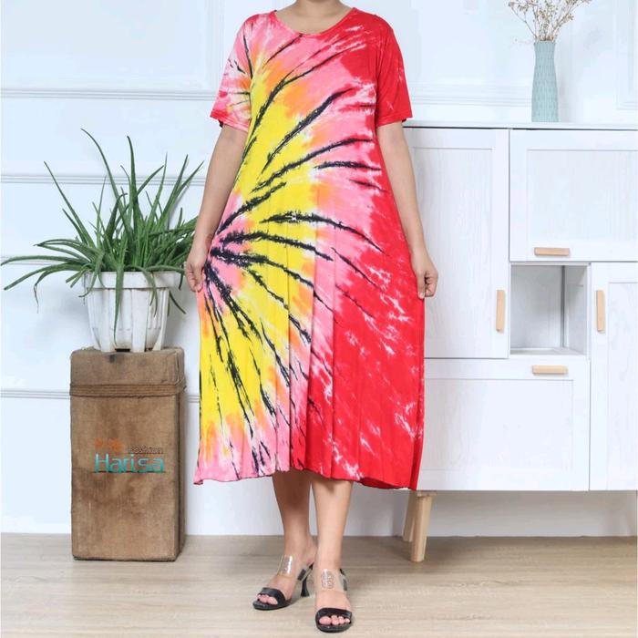 daster bali conch XXL JUMBO COTTON Jersey premium Tebal Panjang Nyaman Motif Dress