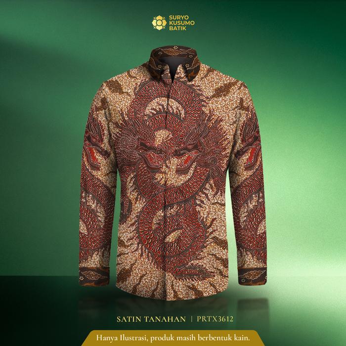 Kain Kemeja Batik Tulis Satin Pria Suryo Kusumo Batik KT107