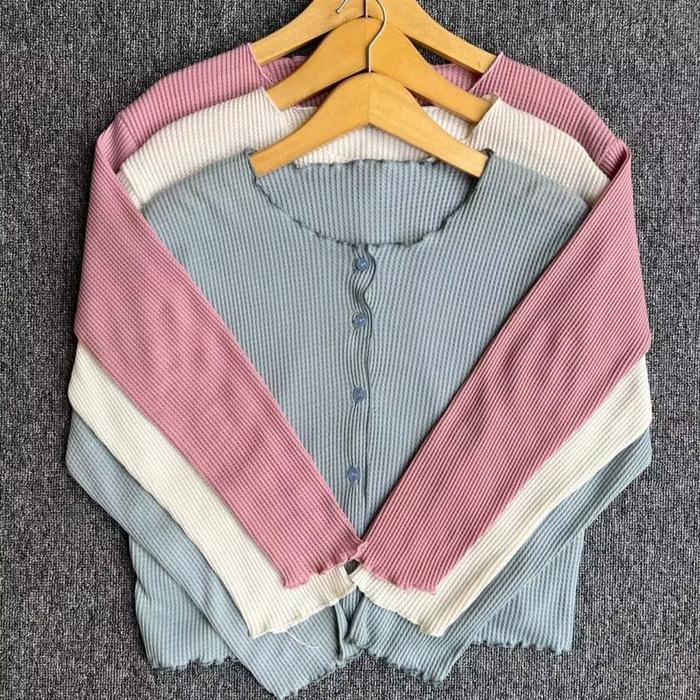 cardigan crop top cardigan polos Kardigan Outer